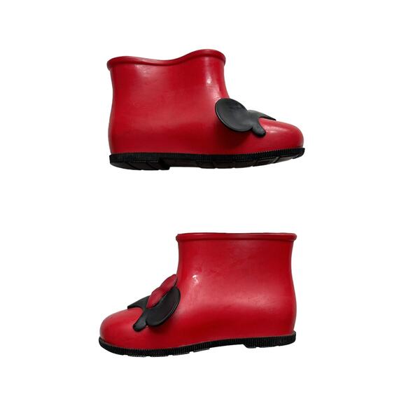 Mini Melissa + Disney Mickey And Minnie Boots Size 10 - Picture 3 of 6